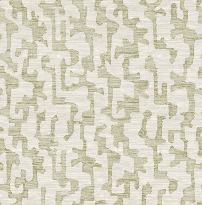 Cipher Geometric Grasscloth