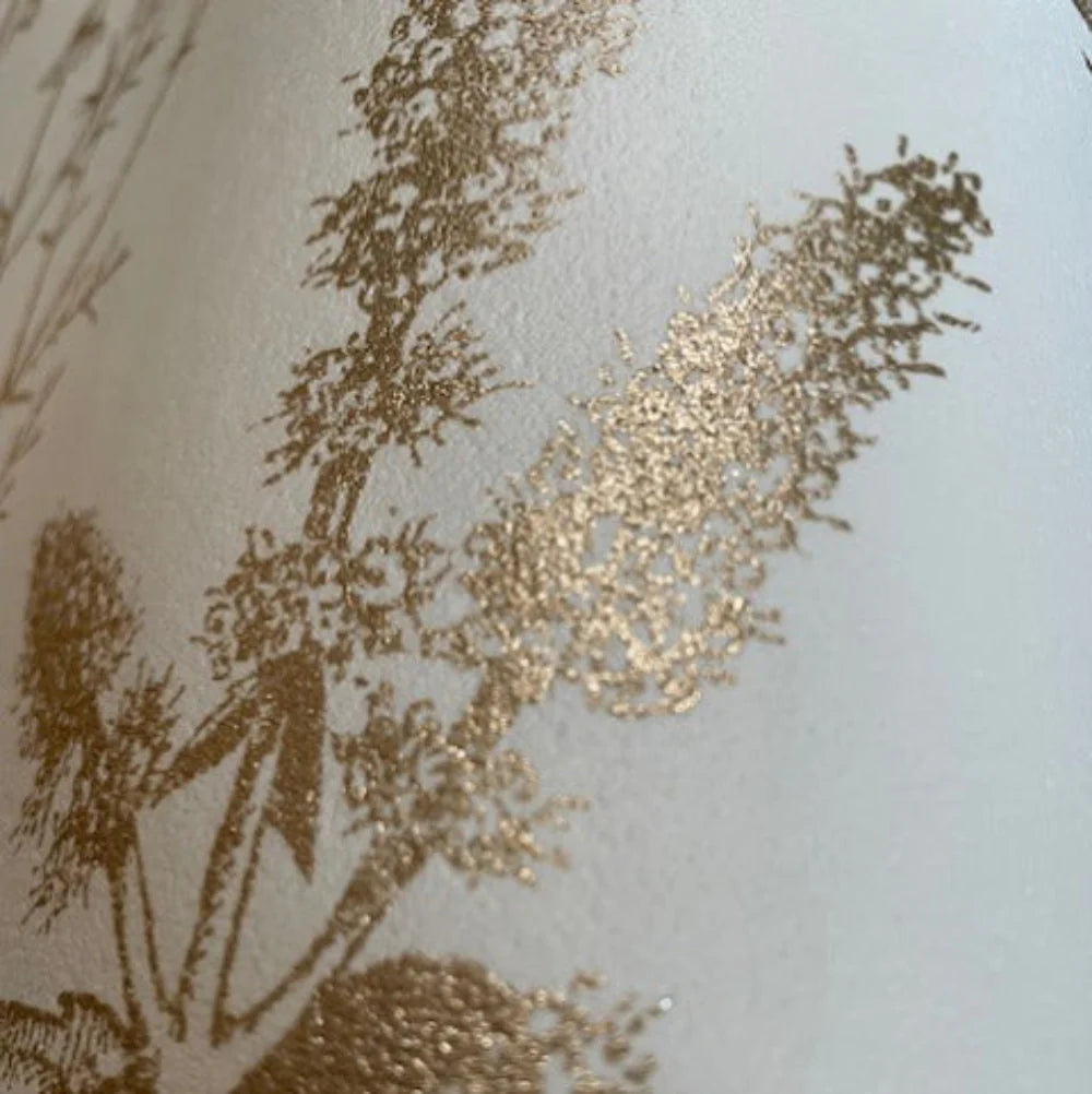 Luminous Botanical Sketch Metallic