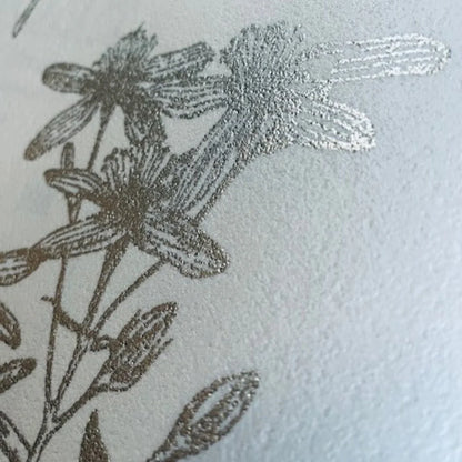 Luminous Botanical Sketch Metallic