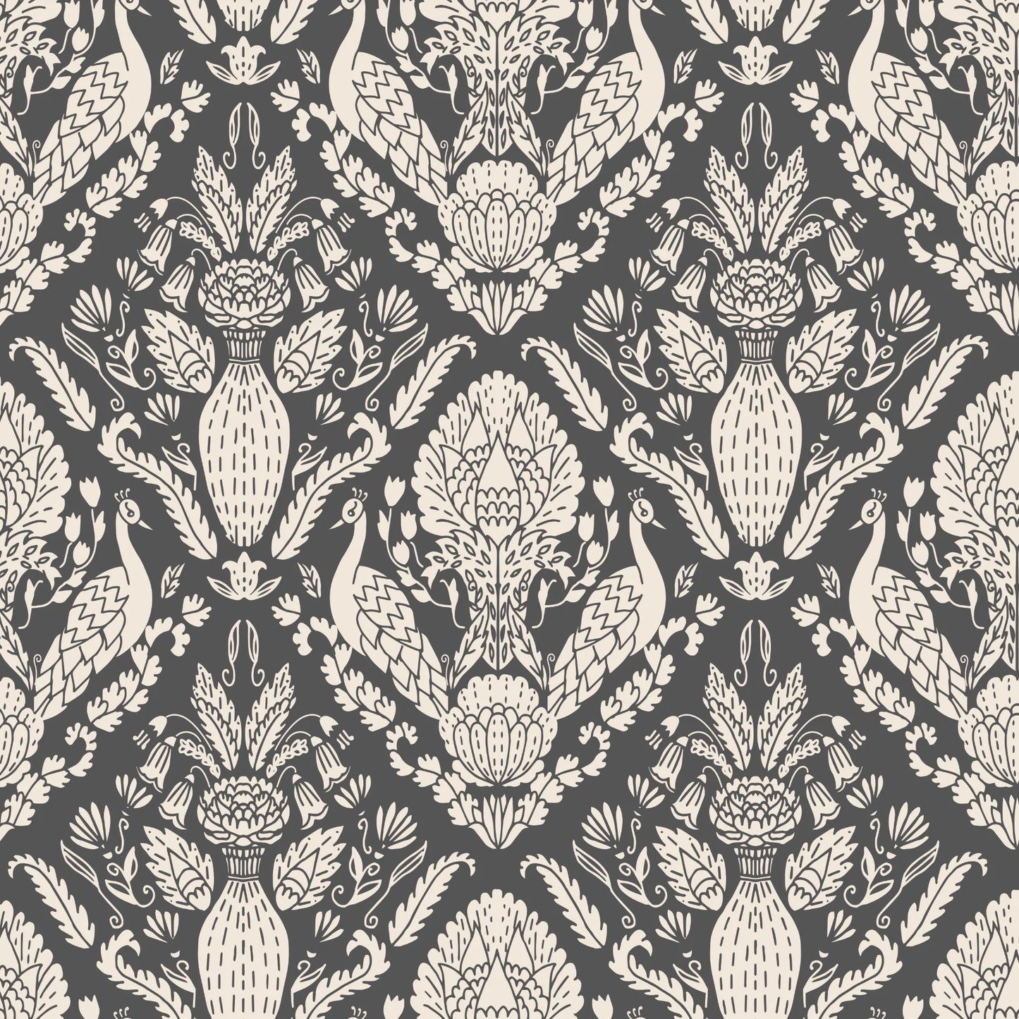 Peacock Damask
