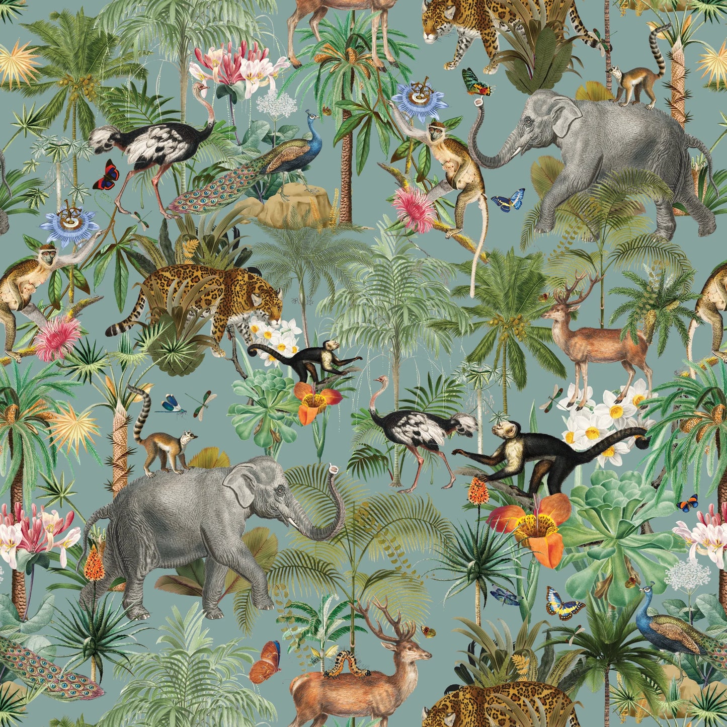 Tropical Jungle Elephants