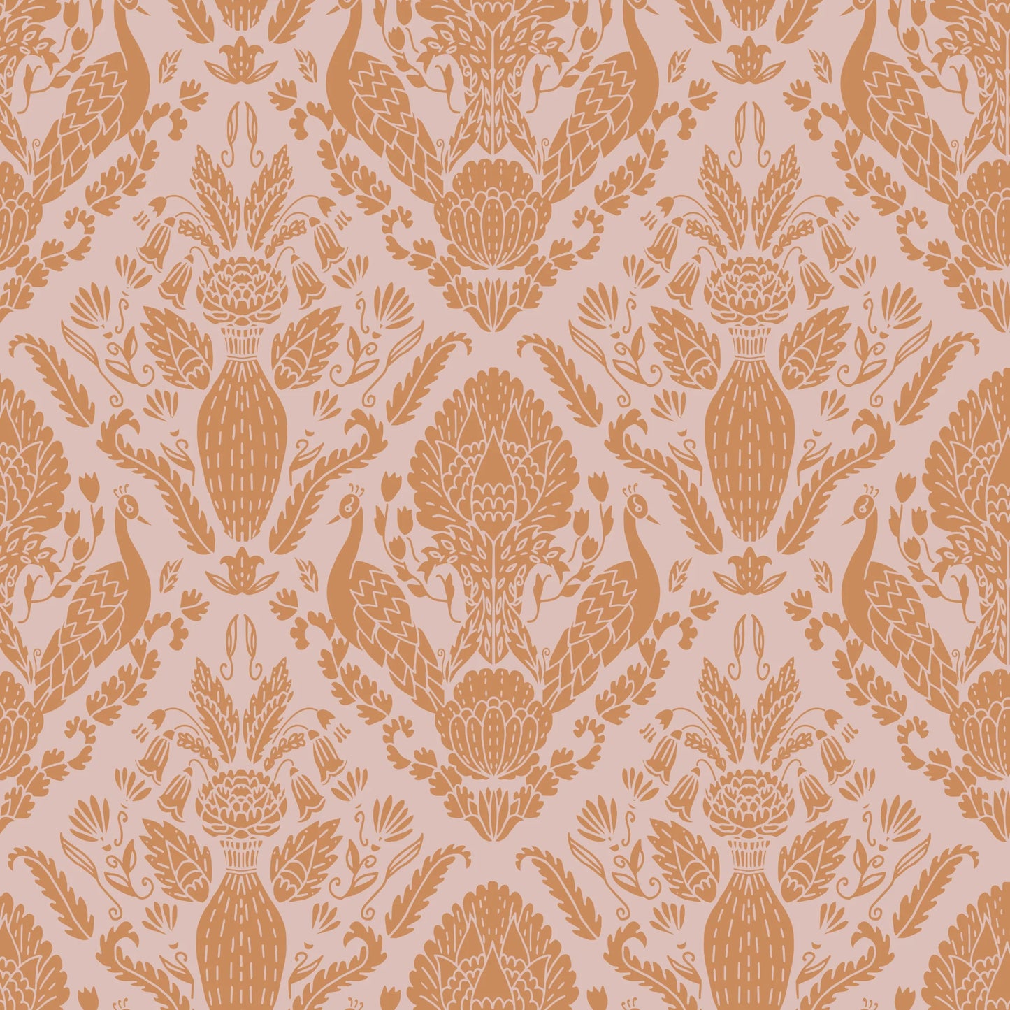 Peacock Damask
