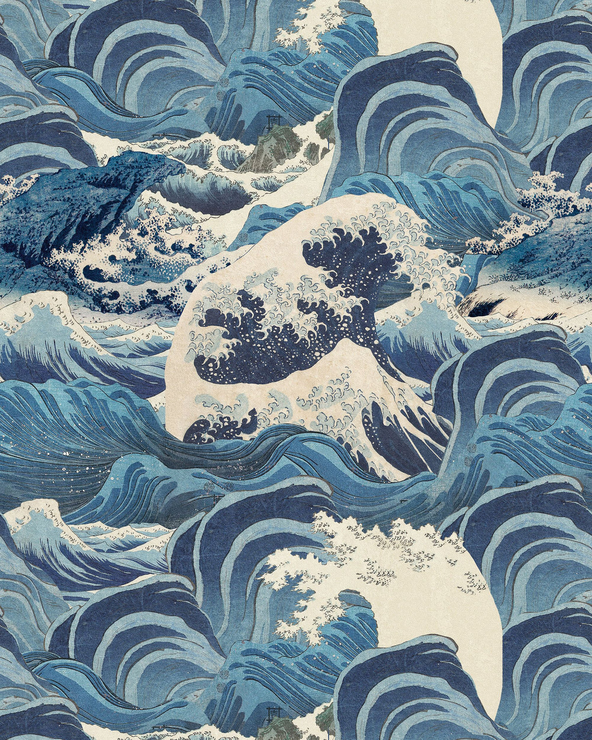 Sea Waves Light Blue