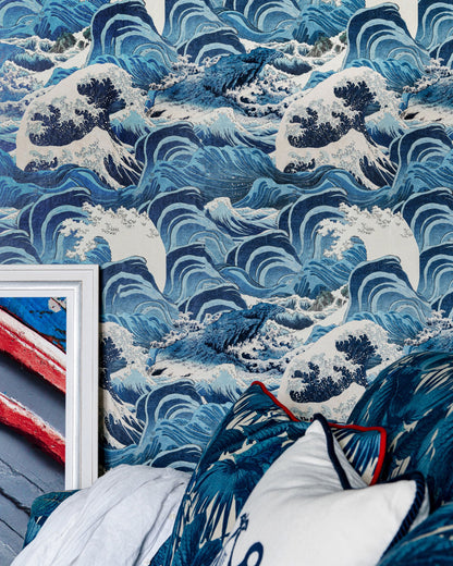 Sea Waves Light Blue